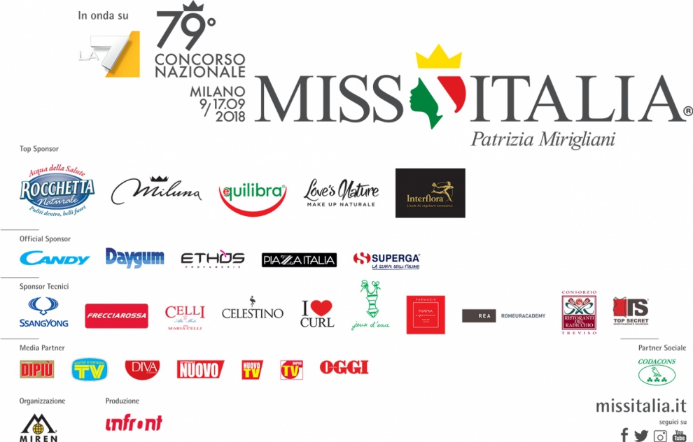 MISS ITALIA: I PARTNER DEL CONCORSO